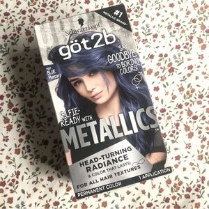 NWT - Schwarzkopf Got2B Metallics Permanent Hair Color M67 Blue Mercury